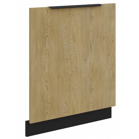 Front zmywarki 60 cm CREMA dąb cremona / czarny mat ZM 713 x 596